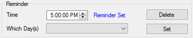 2. Reminder Settings